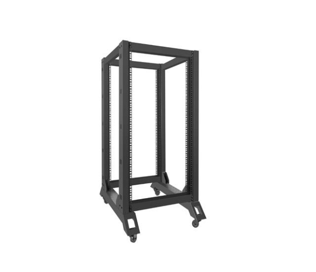 LANBERG Stojąca 19" 22U 600x800mm Open Rack (czarna) - 455667 - zdjęcie 3